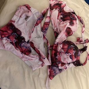 it’s from shein, it’s a size large, and its pink